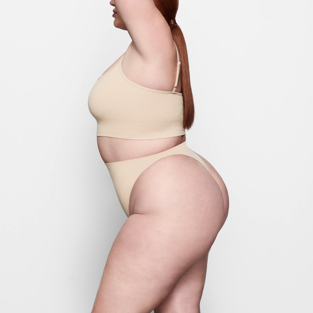 Skims SCULPTING SCOOP NECK Bralette Beige | 64MBWQXRG