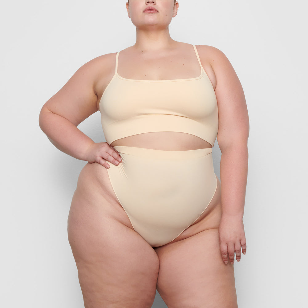 Skims SCULPTING SCOOP NECK Bralette Bruin | 84UQEHPSX