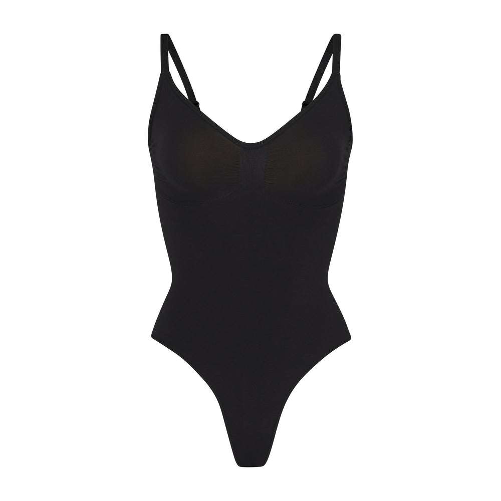 Skims SCULPTING THONG Bodysuit Zwart | 85LTHFNRD