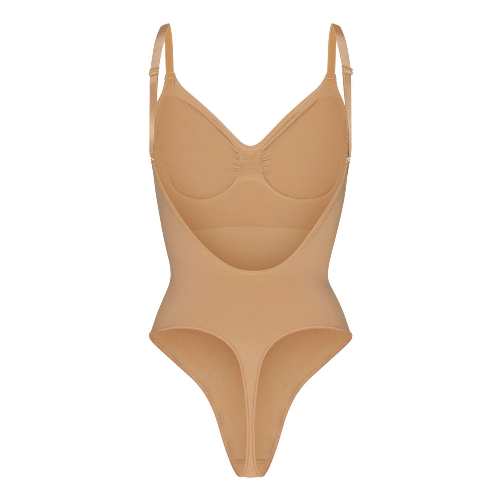 Skims SEAMLESS SCULPT BODYSUIT Low Back Bodysuit Beige | 24YKXIUEB
