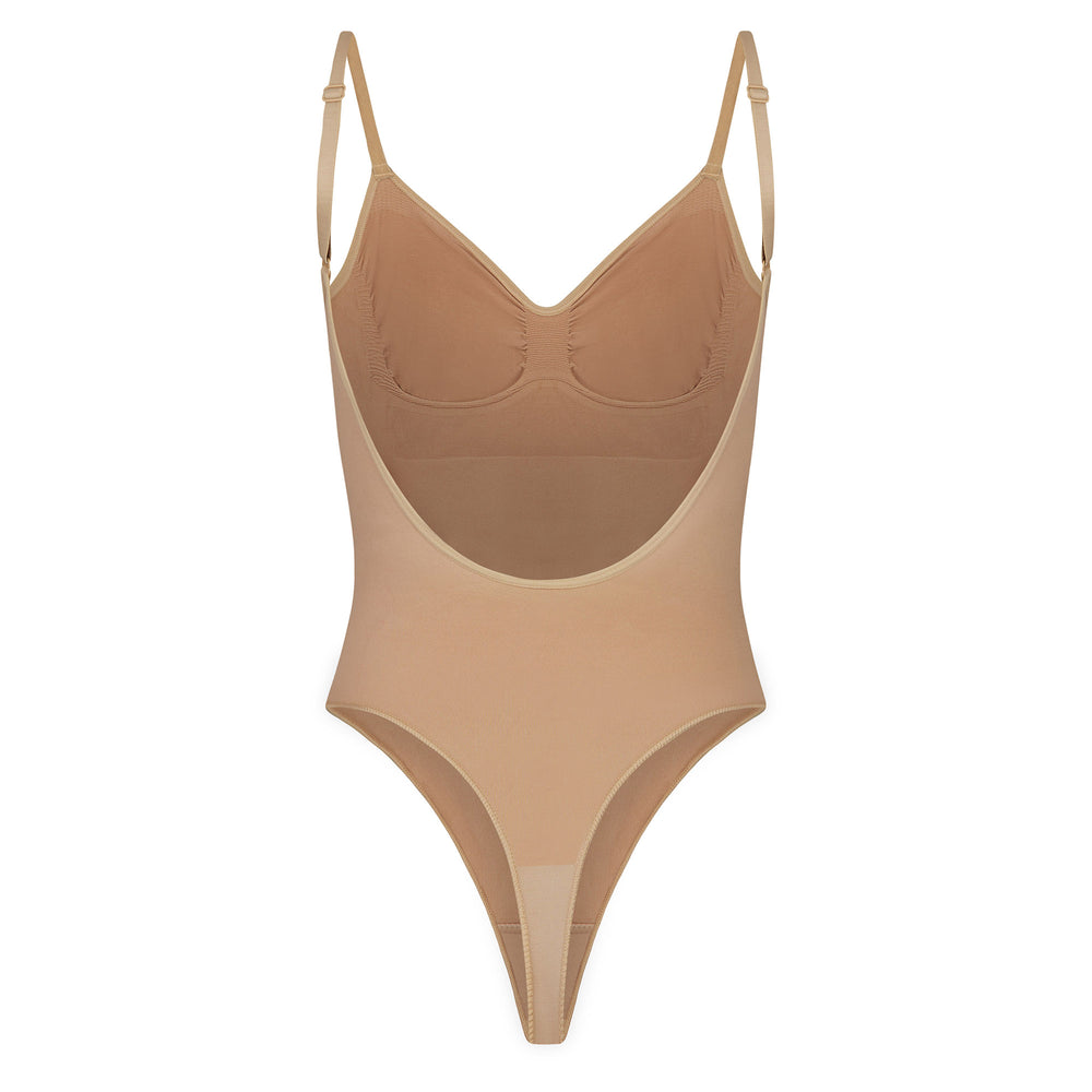 Skims SEAMLESS SCULPT BODYSUIT Low Back Bodysuit Beige | 87UIETGKS