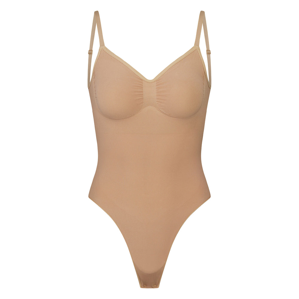 Skims SEAMLESS SCULPT BODYSUIT Low Back Bodysuit Beige | 87UIETGKS
