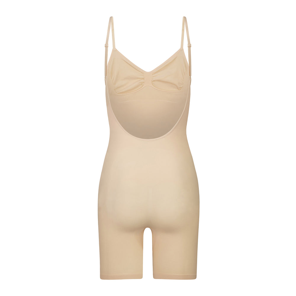 Skims SEAMLESS SCULPT MID THIGH Low Back Bodysuit Bruin | 81ZATCXLN