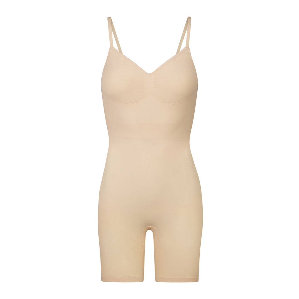 Skims SEAMLESS SCULPT MID THIGH Low Back Bodysuit Bruin | 81ZATCXLN