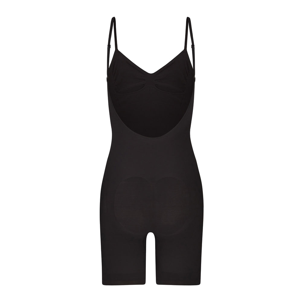 Skims SEAMLESS SCULPT MID THIGH Low Back Bodysuit Zwart | 83ZWVFPCA