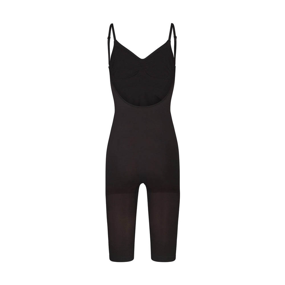 Skims SEAMLESS SCULPT WITH HOSIERY LEG Low Back Bodysuit Zwart | 61IZEUDBO