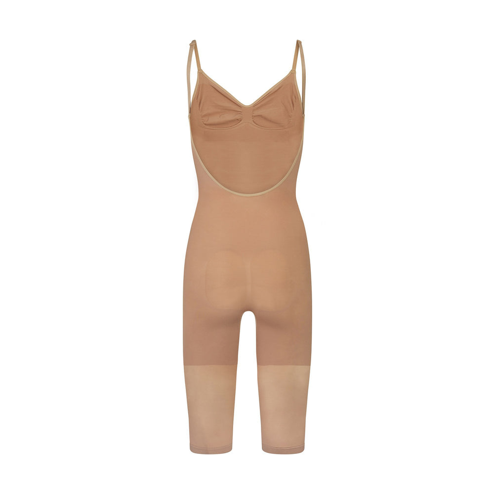 Skims SEAMLESS SCULPT WITH HOSIERY LEG Low Back Bodysuit Abrikoos | 82JLYIGEH