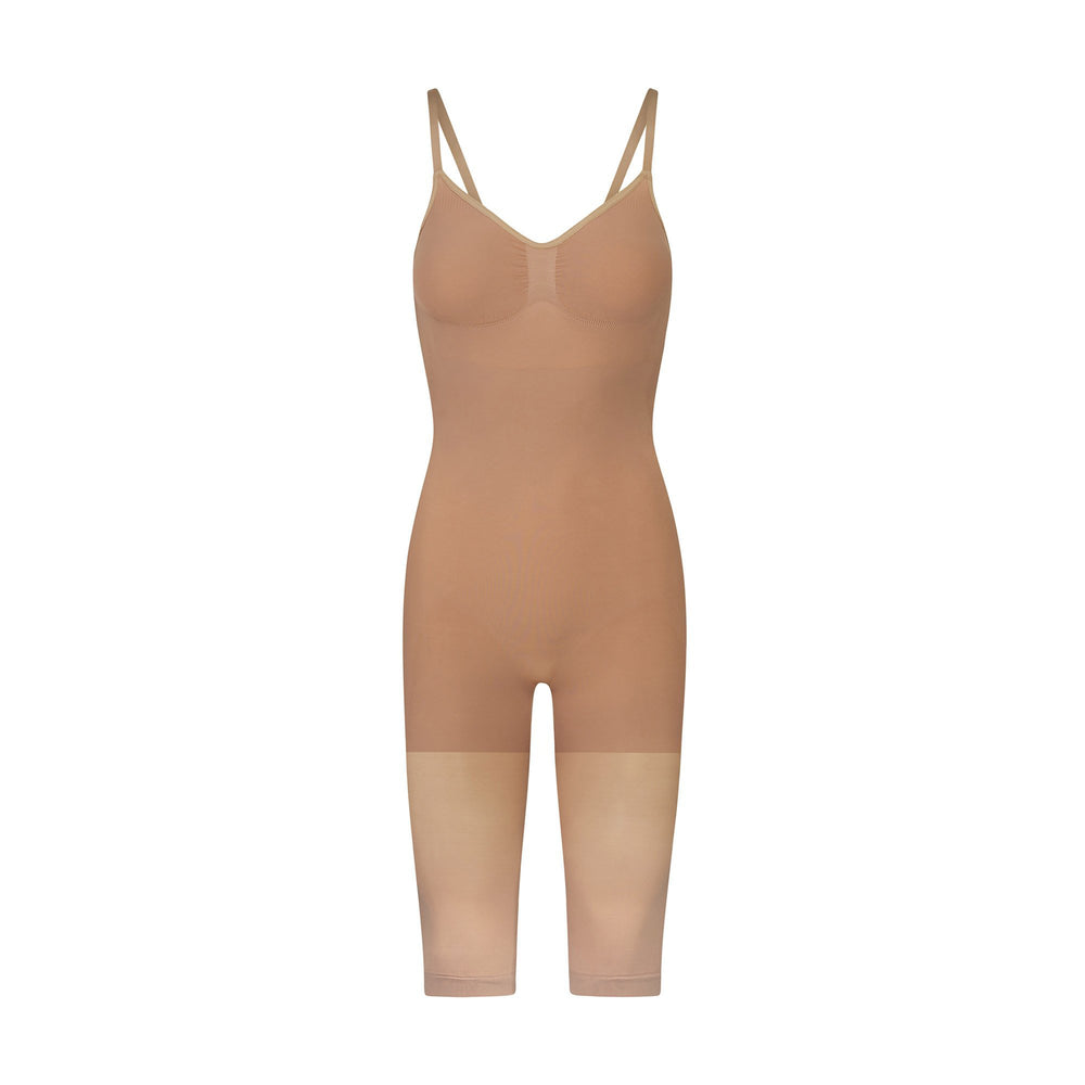 Skims SEAMLESS SCULPT WITH HOSIERY LEG Low Back Bodysuit Abrikoos | 82JLYIGEH