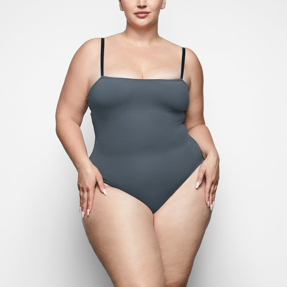 Skims SHAPING SWIM CAMI One Piece Diepgrijs | 07UHNYLOA