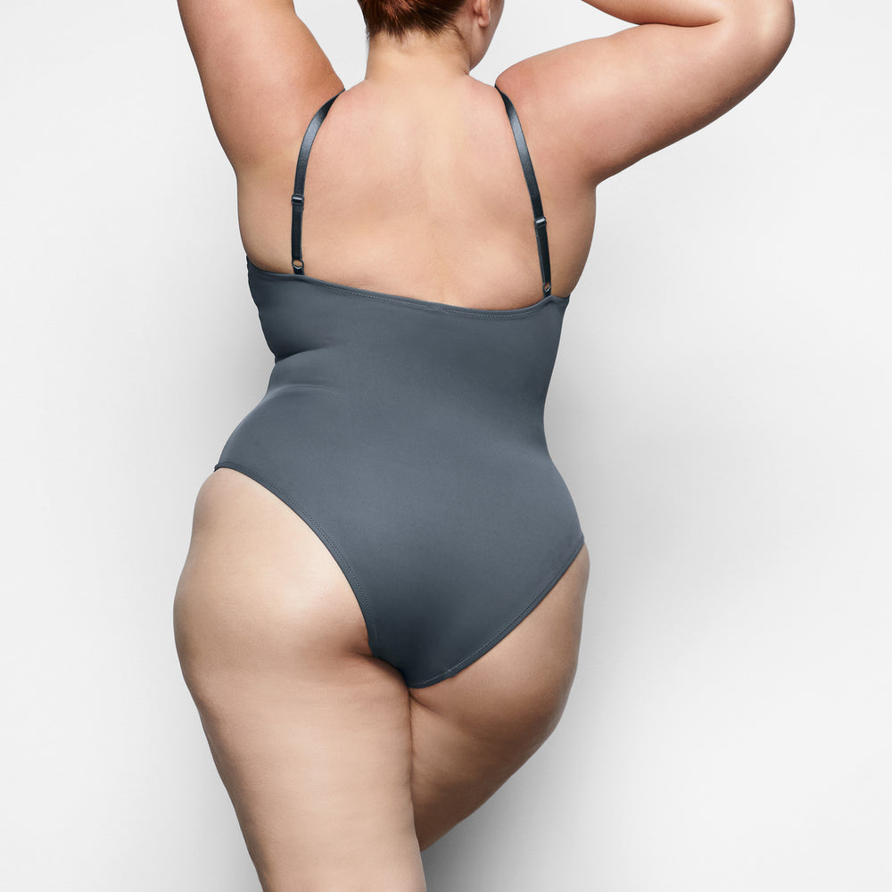 Skims SHAPING SWIM CAMI One Piece Diepgrijs | 07UHNYLOA