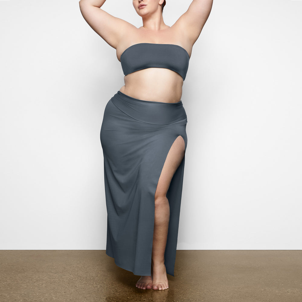 Skims SHAPING SWIM LONG SKIRT Cover-ups Diepgrijs | 71BTJNGIA