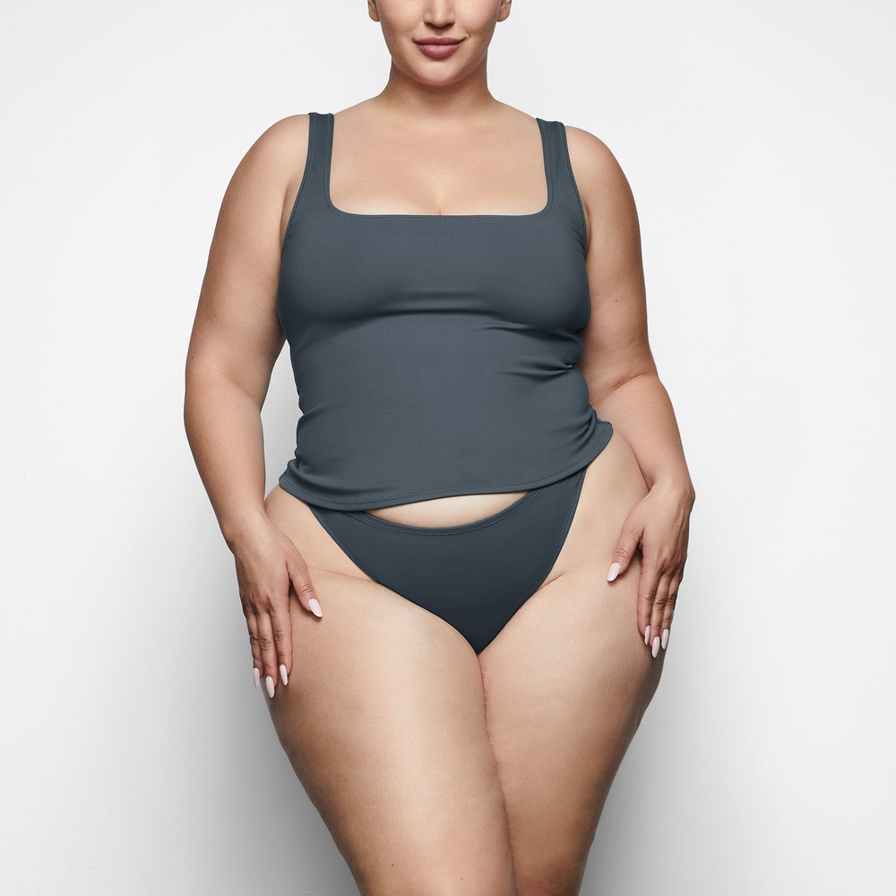 Skims SHAPING SWIM TANK BIKINI TOP Two Pieces Diepgrijs | 34RSDWQOG