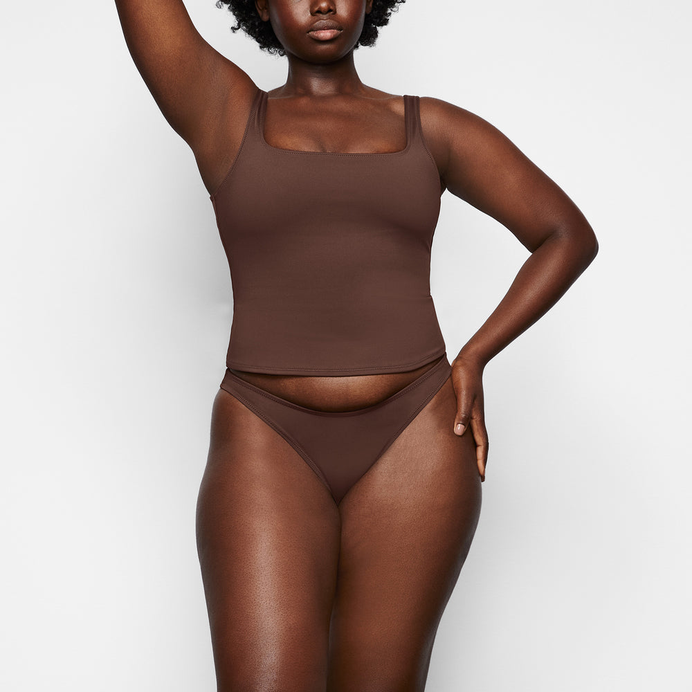 Skims SHAPING SWIM TANK BIKINI TOP Two Pieces Chocola | 92BVRJZCW