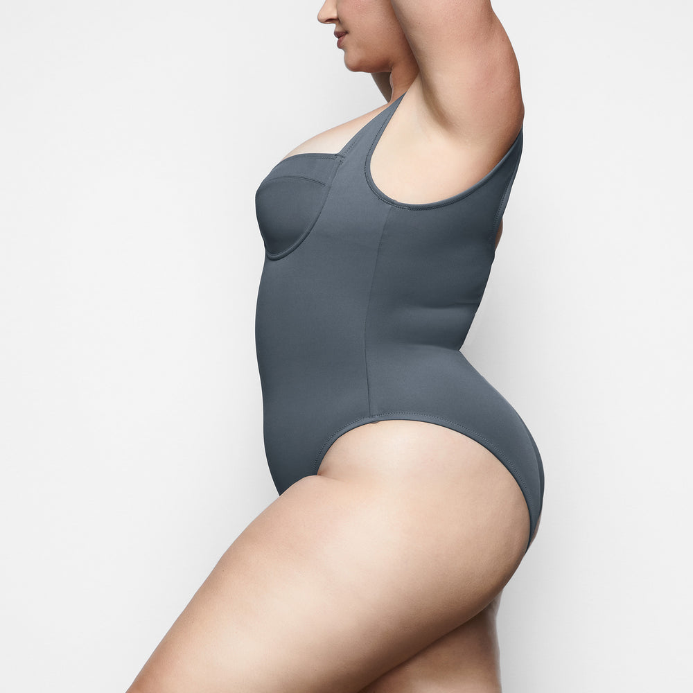 Skims SHAPING SWIM UNDERWIRE One Piece Diepgrijs | 36IUXKDTQ
