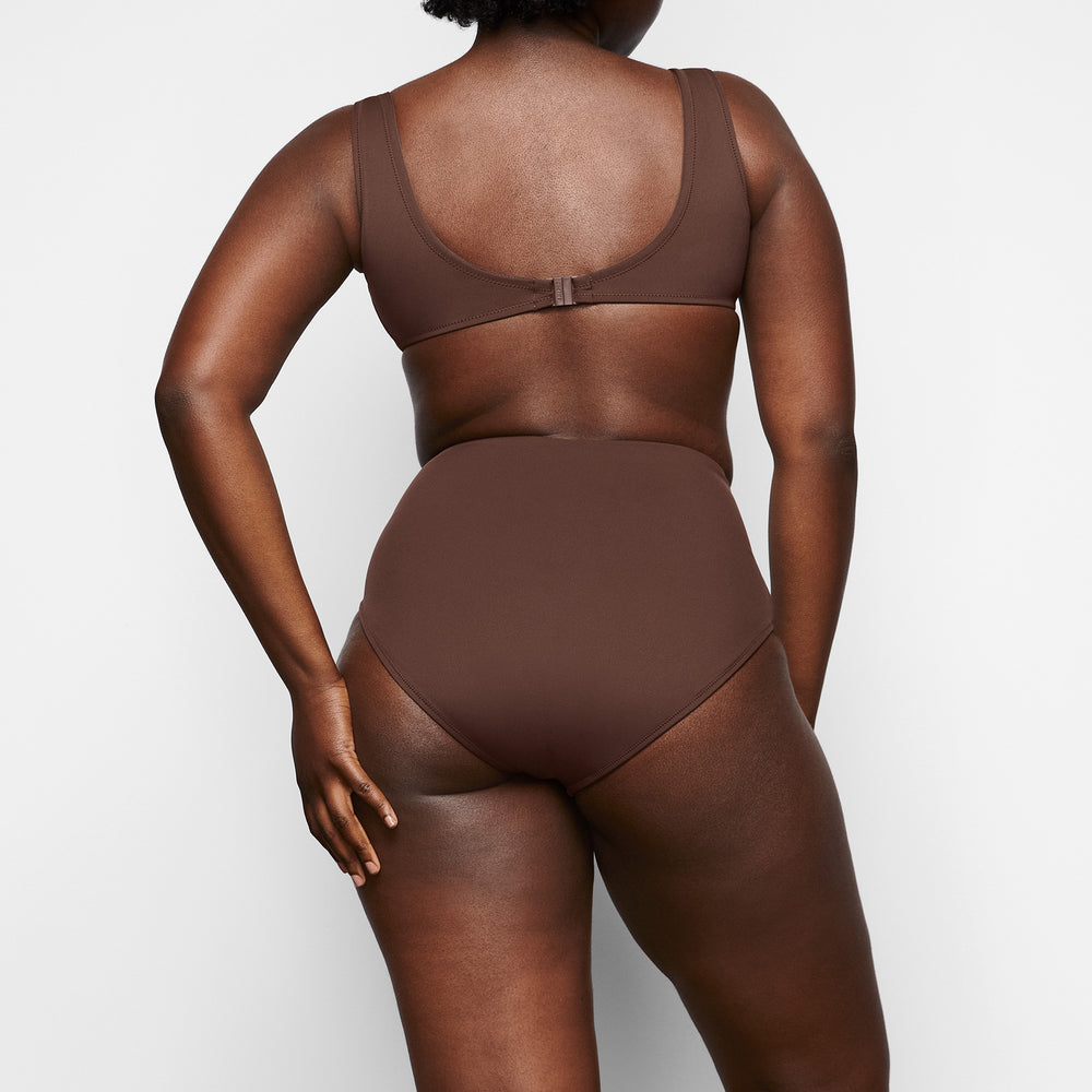 Skims SHAPING SWIM UNLINED UNDERWIRE BIKINI TOP Two Pieces Chocola | 51LIHOTEN