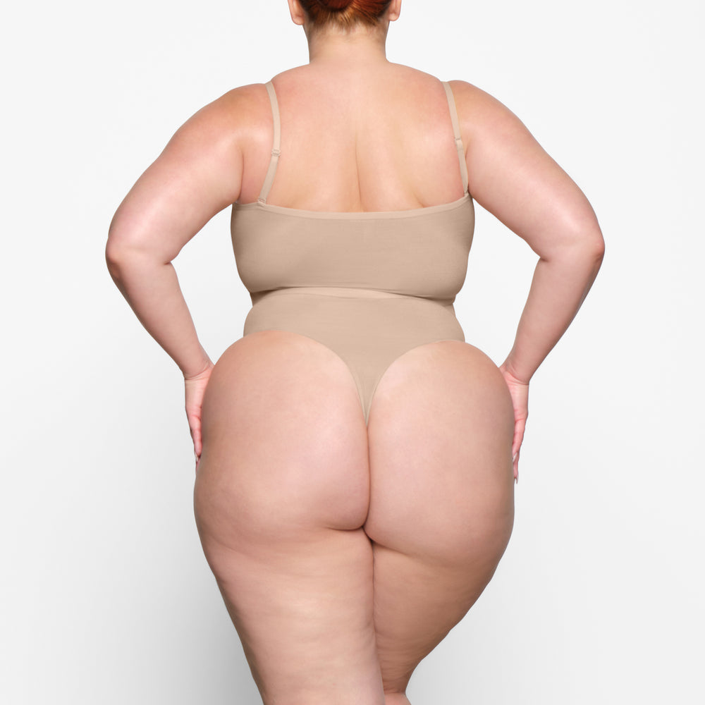Skims SHEER SCULPT Bandeau Top Beige | 38QSUMLXW