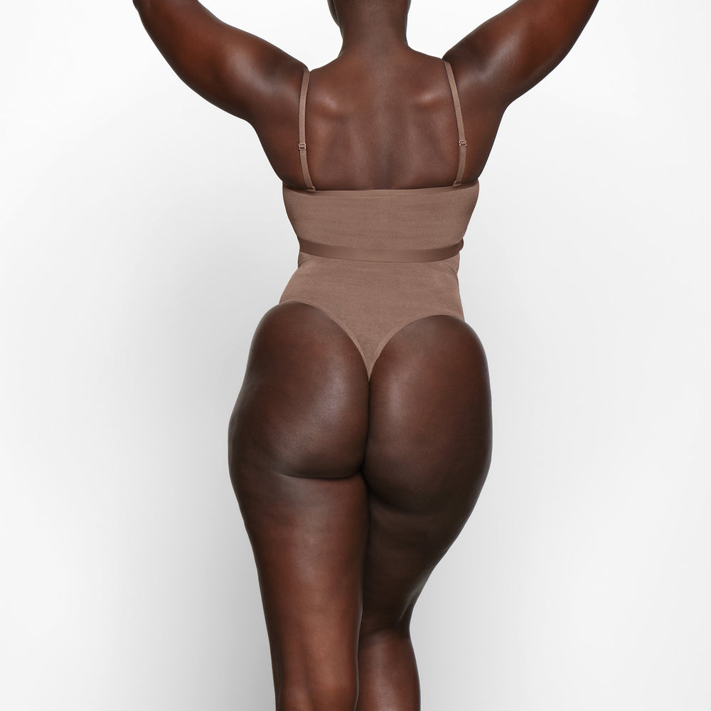 Skims SHEER SCULPT Bandeau Top Bruin | 54WOMCYJP
