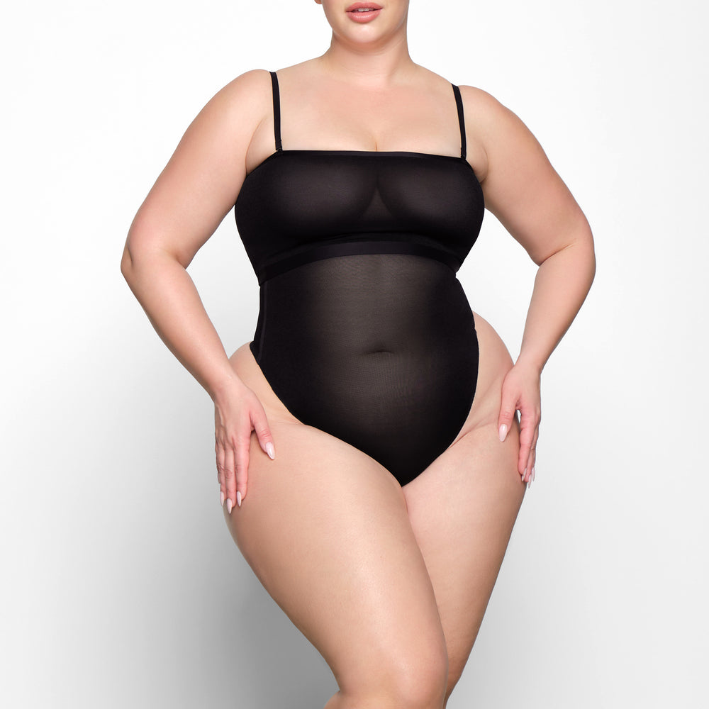 Skims SHEER SCULPT Bandeau Top Zwart | 79YWCPSEB
