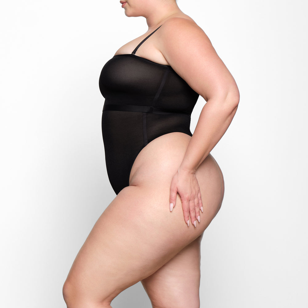 Skims SHEER SCULPT Bandeau Top Zwart | 79YWCPSEB