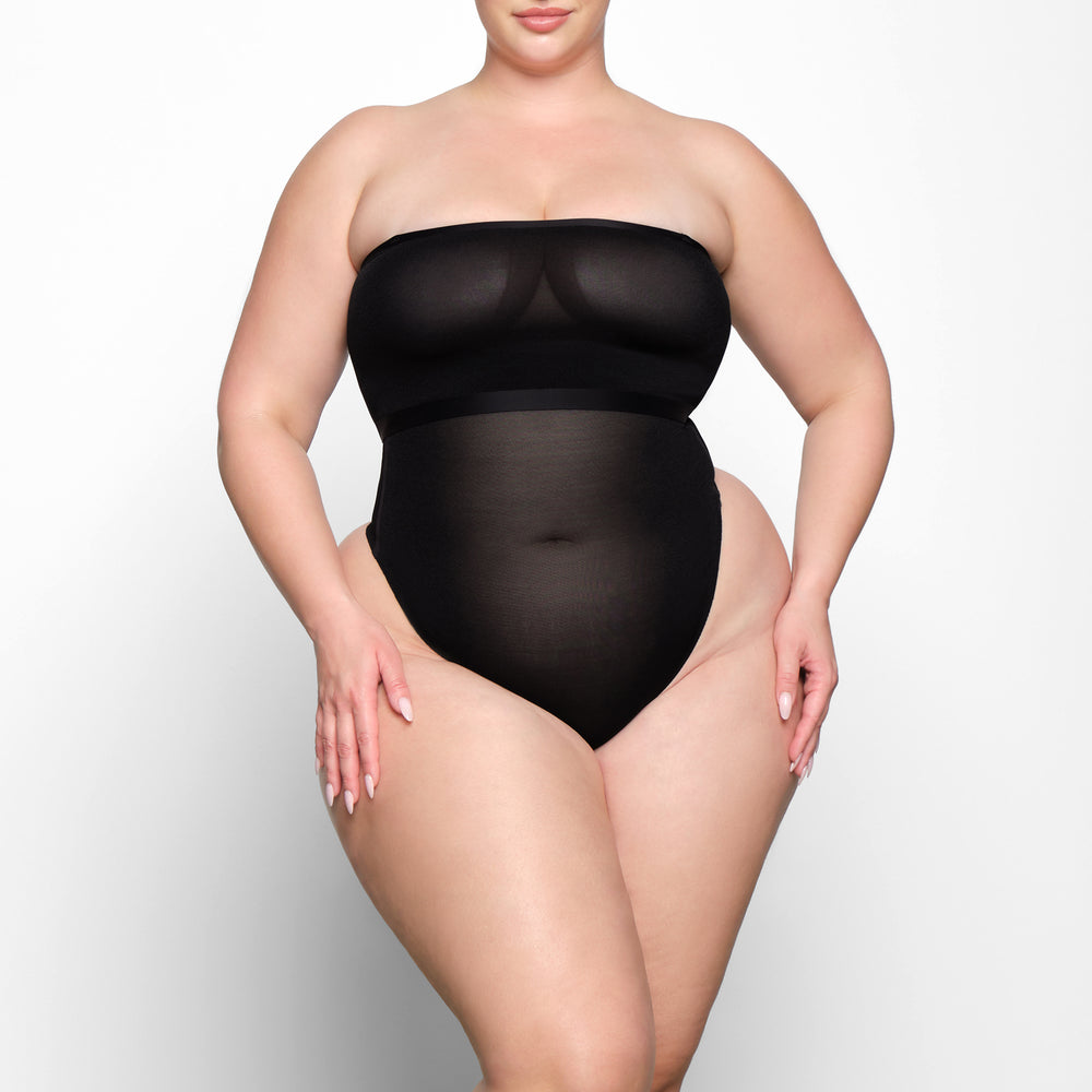 Skims SHEER SCULPT Bandeau Top Zwart | 79YWCPSEB
