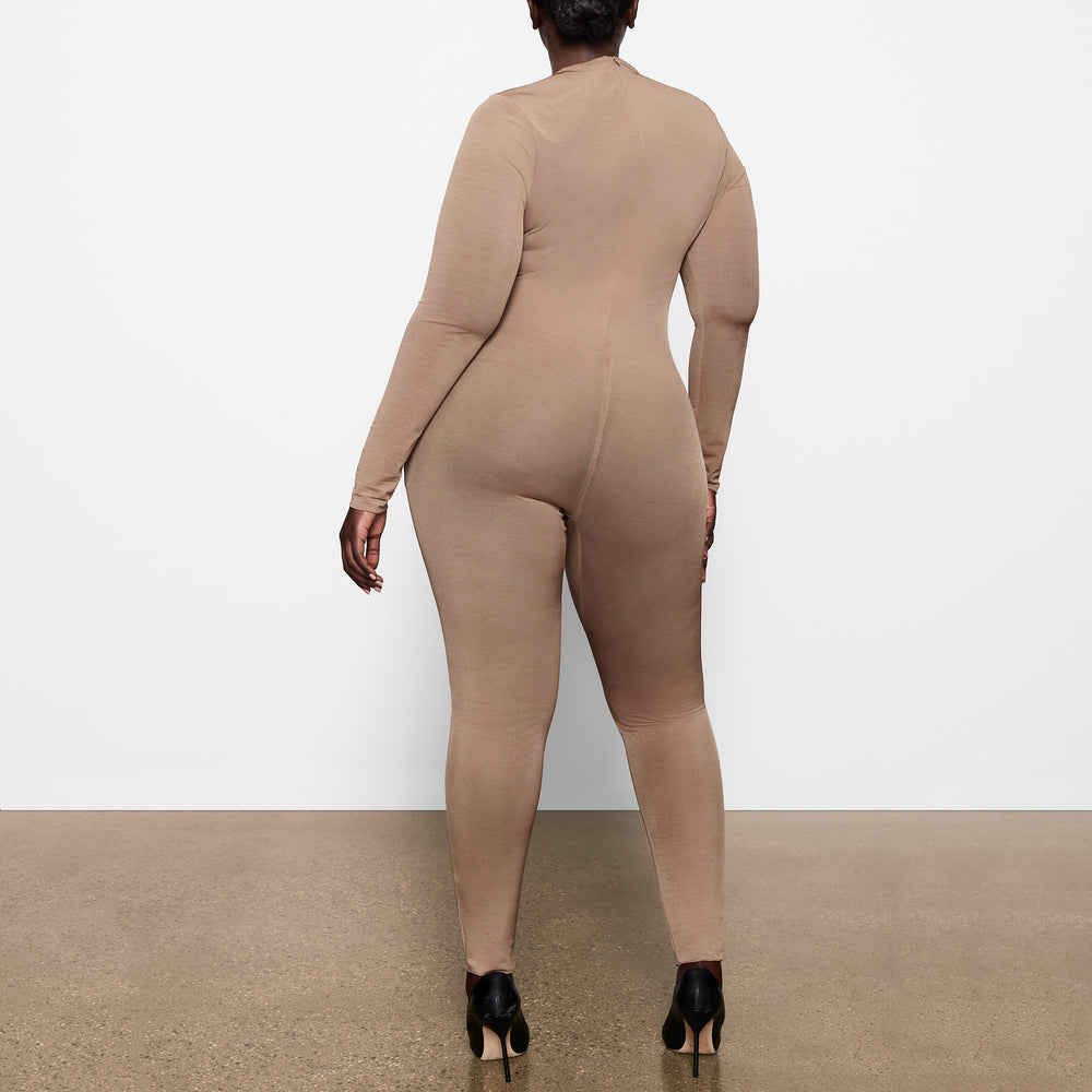 Skims SHEER SCULPT CATSUIT Bodysuit Abrikoos | 74OTLUXGW