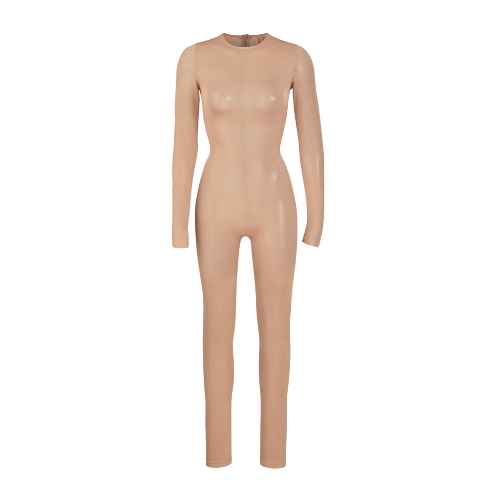 Skims SHEER SCULPT CATSUIT Bodysuit Abrikoos | 74OTLUXGW
