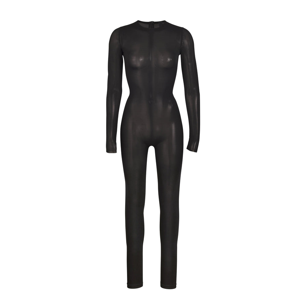 Skims SHEER SCULPT CATSUIT Bodysuit Zwart | 93SKATVOH