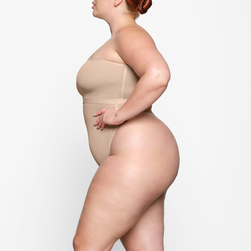 Skims SHEER SCULPT HIGH WAIST Thong Beige | 01PJFBLAK