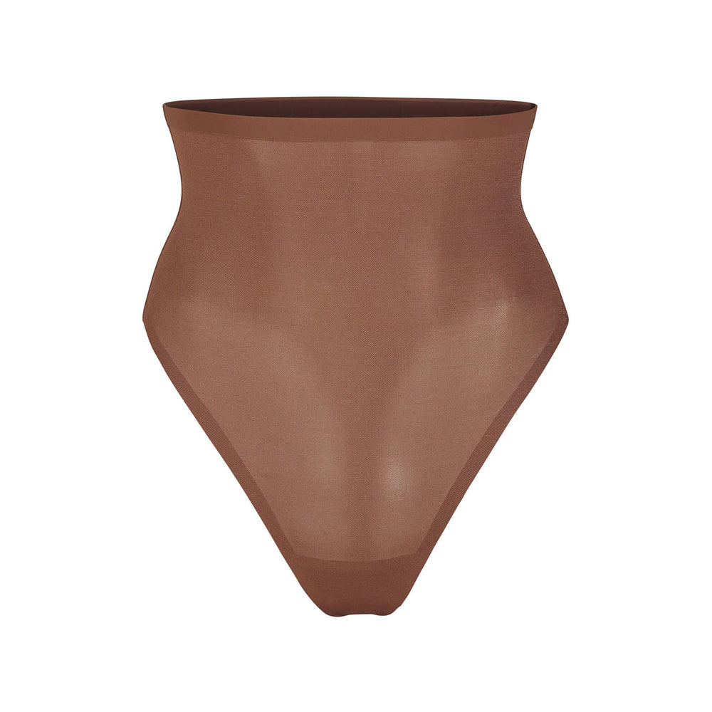 Skims SHEER SCULPT HIGH WAIST Thong Bruin | 58BSIEMXG