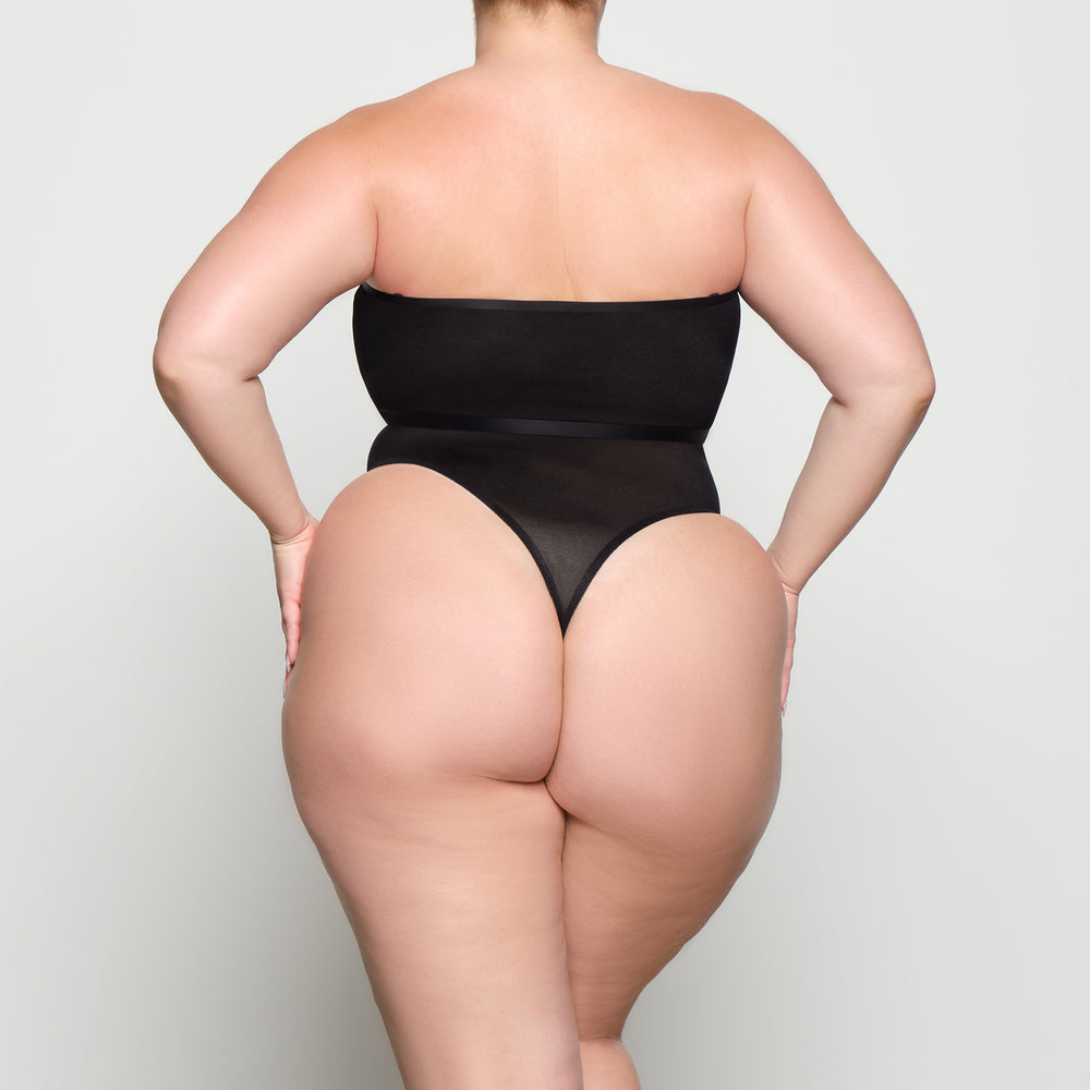 Skims SHEER SCULPT HIGH WAIST Thong Zwart | 25NRKYSEI