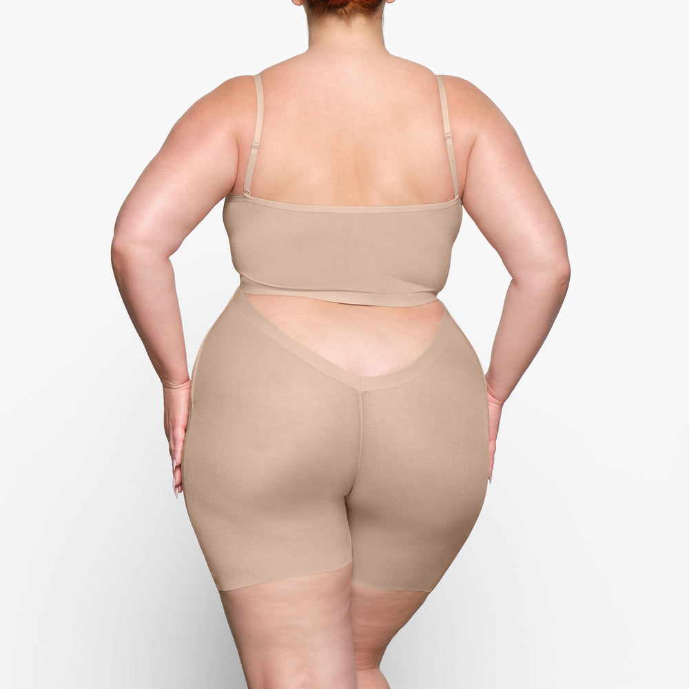 Skims SHEER SCULPT LOW BACK Korte Broek Beige | 15HCMKPXW