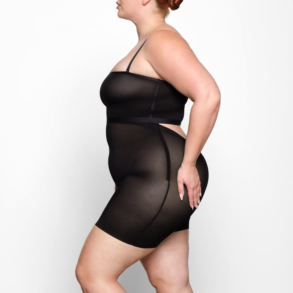Skims SHEER SCULPT LOW BACK Korte Broek Zwart | 19OSNMKAV
