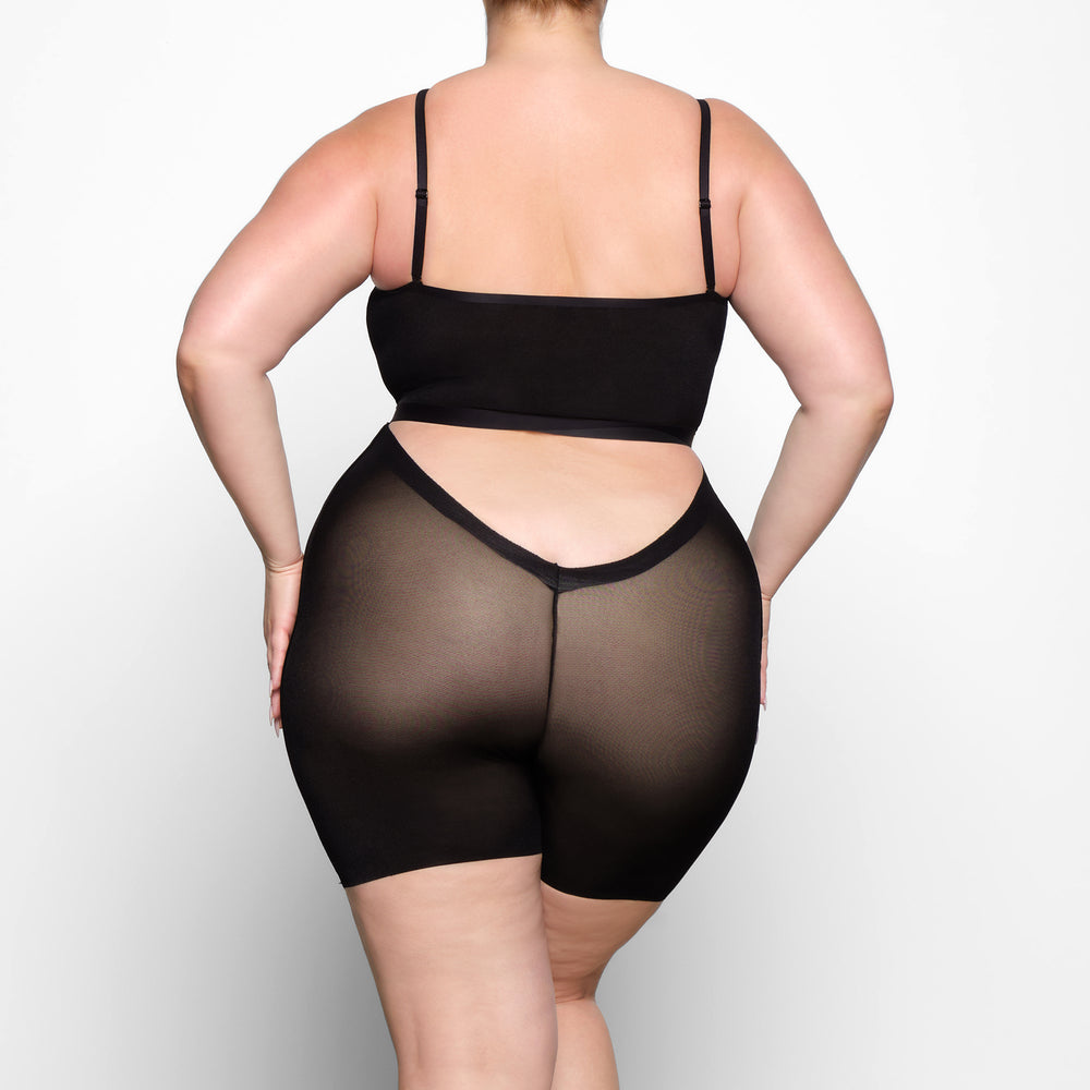 Skims SHEER SCULPT LOW BACK Korte Broek Zwart | 19OSNMKAV