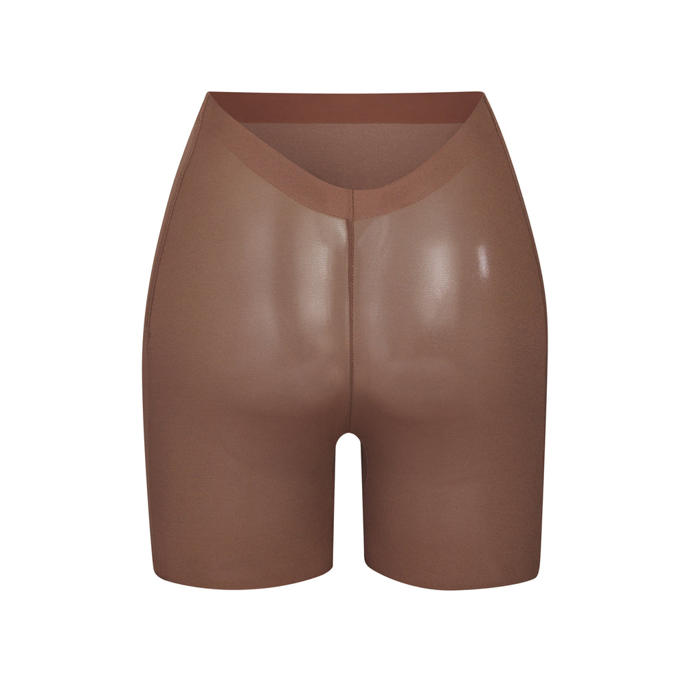 Skims SHEER SCULPT LOW BACK Korte Broek Bruin | 27ZCONPUQ