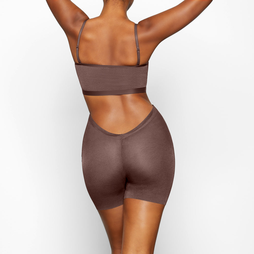 Skims SHEER SCULPT LOW BACK Korte Broek Chocola | 50KUFIEBO