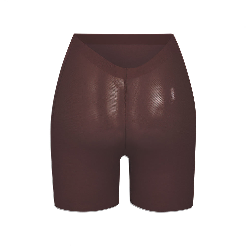 Skims SHEER SCULPT LOW BACK Korte Broek Chocola | 50KUFIEBO