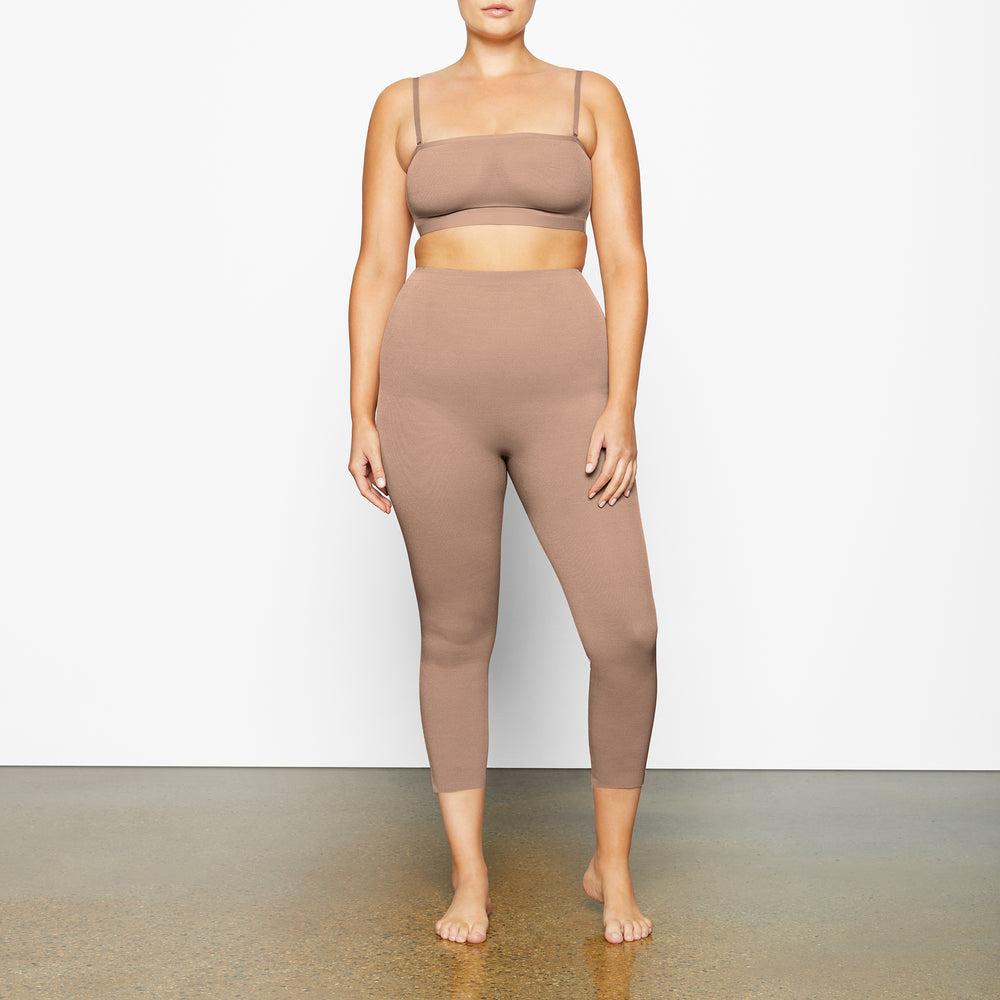 Skims SHEER SCULPT LOW BACK Leggings Abrikoos | 73PJZRFNQ