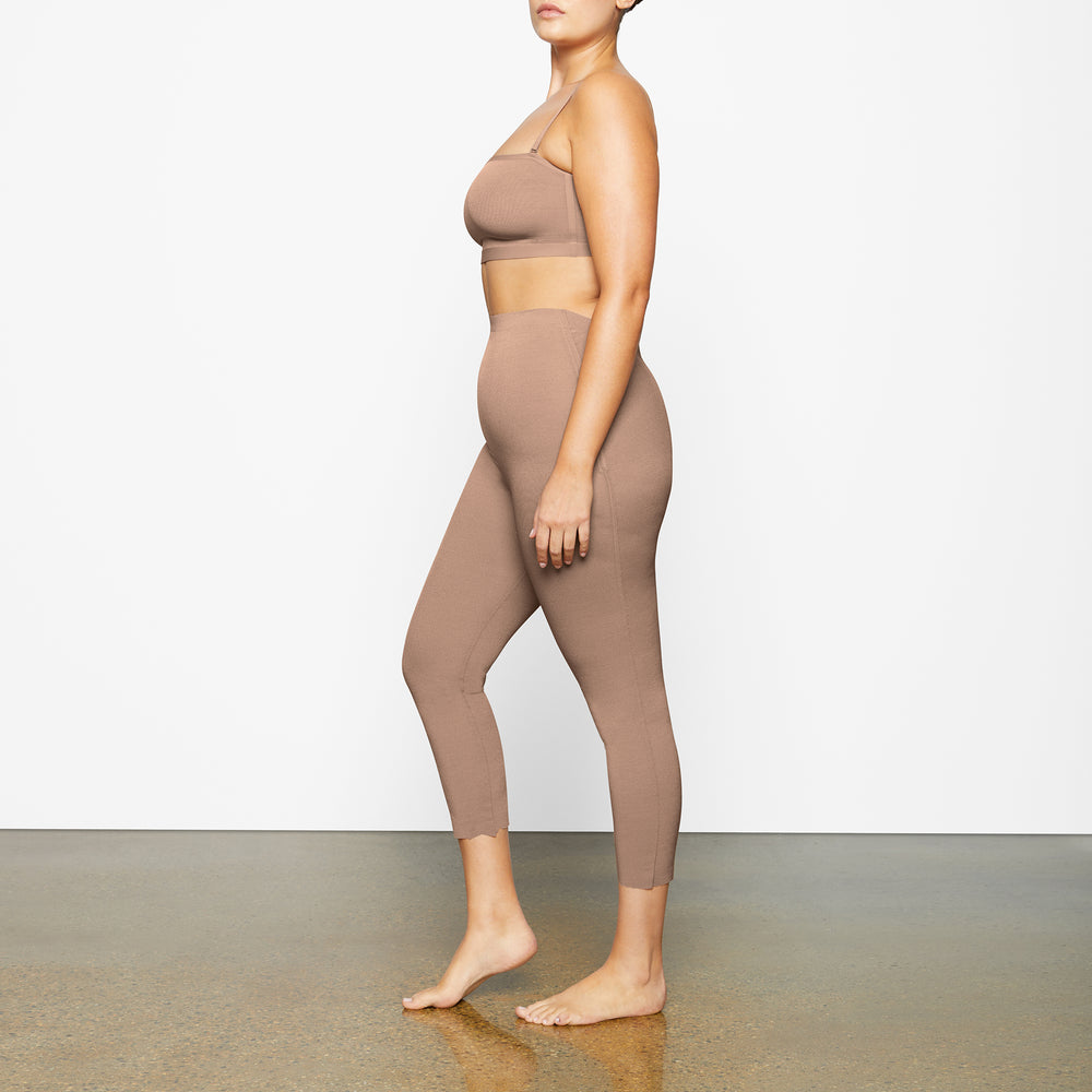 Skims SHEER SCULPT LOW BACK Leggings Abrikoos | 73PJZRFNQ