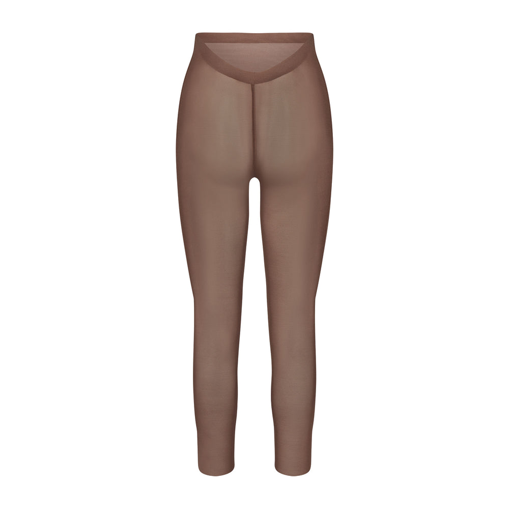 Skims SHEER SCULPT LOW BACK Leggings Bruin | 82JMSAVEF