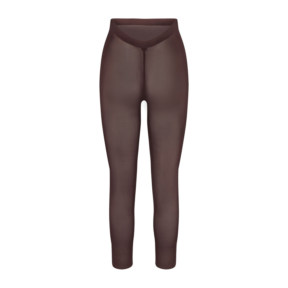 Skims SHEER SCULPT LOW BACK Leggings Chocola | 02PHSXVAU