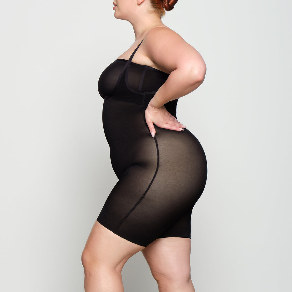 Skims SHEER SCULPT OPEN BUST Bodysuit Zwart | 41PSGZILO