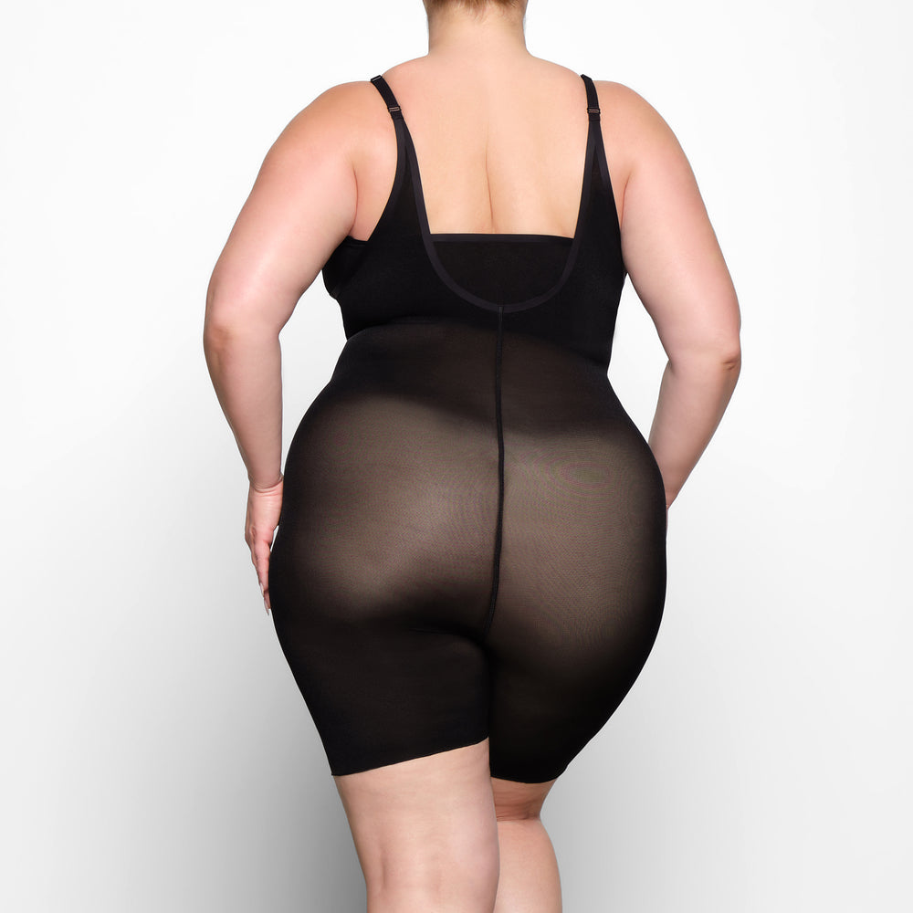 Skims SHEER SCULPT OPEN BUST Bodysuit Zwart | 41PSGZILO