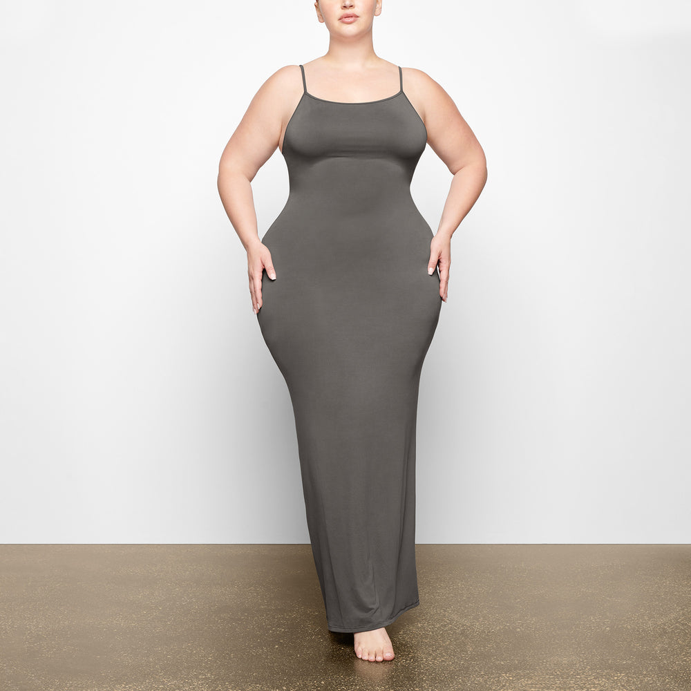 Skims SMOOTH LOUNGE LOW BACK CAMI Jurk Diepgrijs | 80YBDNOFP