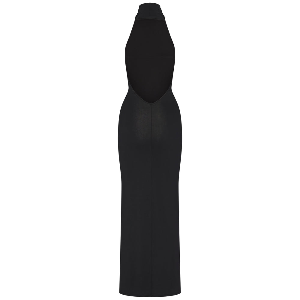 Skims SMOOTH LOUNGE LOW BACK HALTER Jurk Zwart | 18IDQUKFA