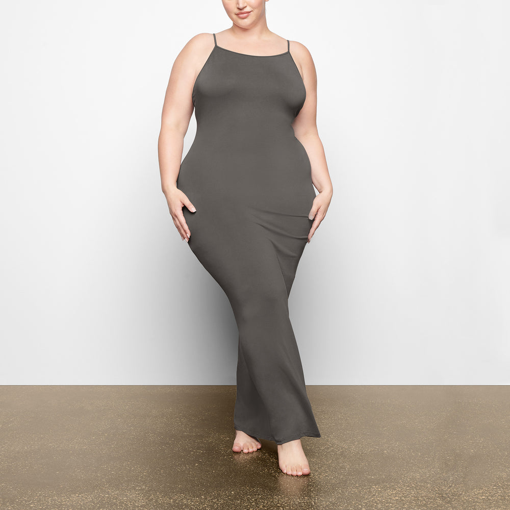 Skims SMOOTH LOUNGE LOW BACK KEYHOLE Jurk Diepgrijs | 24LMFPQKS