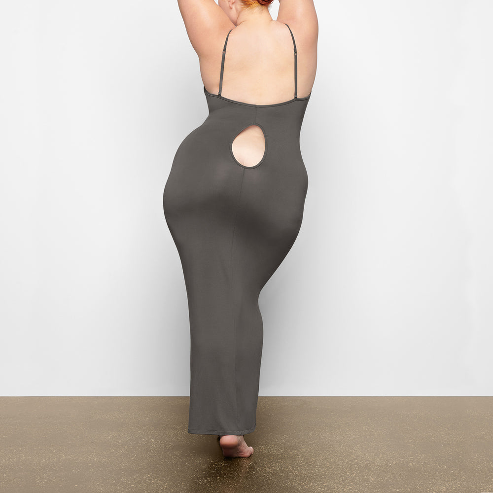 Skims SMOOTH LOUNGE LOW BACK KEYHOLE Jurk Diepgrijs | 24LMFPQKS