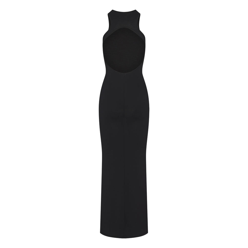 Skims SMOOTH LOUNGE OPEN RACERBACK Jurk Zwart | 02YSLEGBH