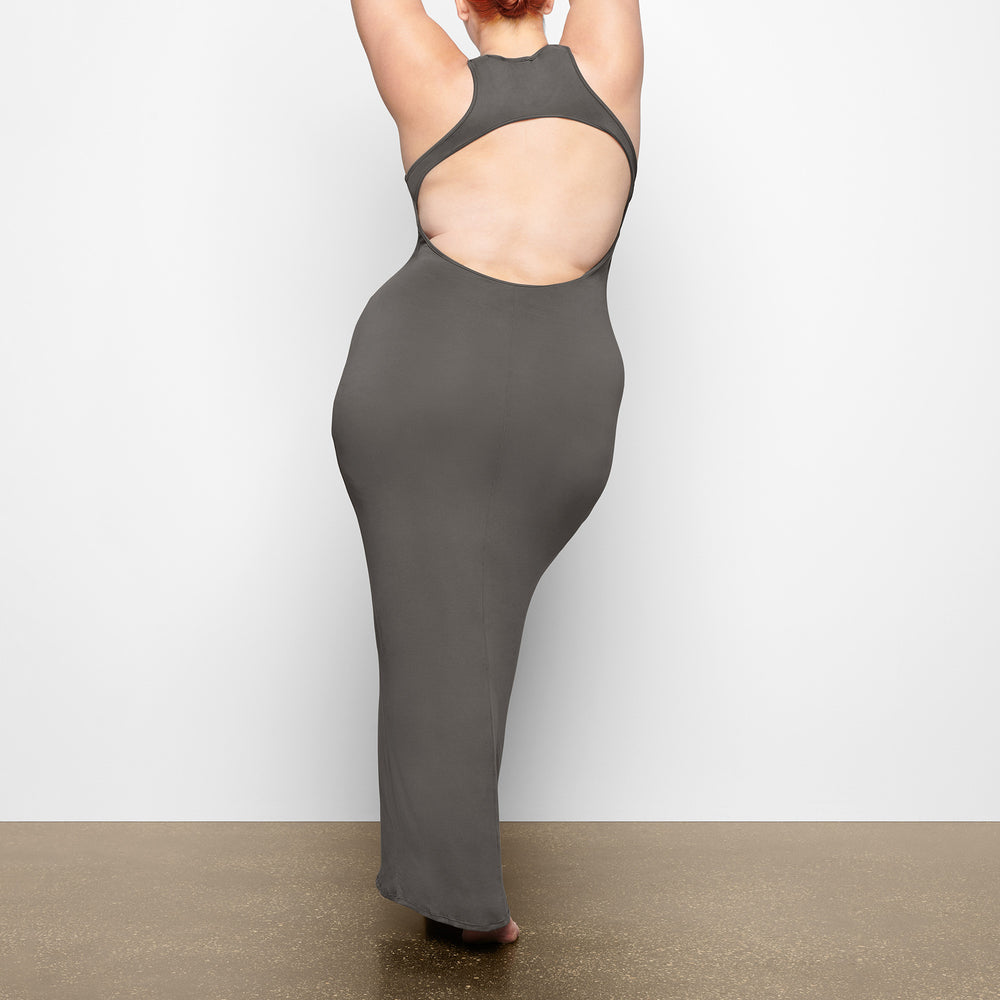 Skims SMOOTH LOUNGE OPEN RACERBACK Jurk Diepgrijs | 91NCLPYDO
