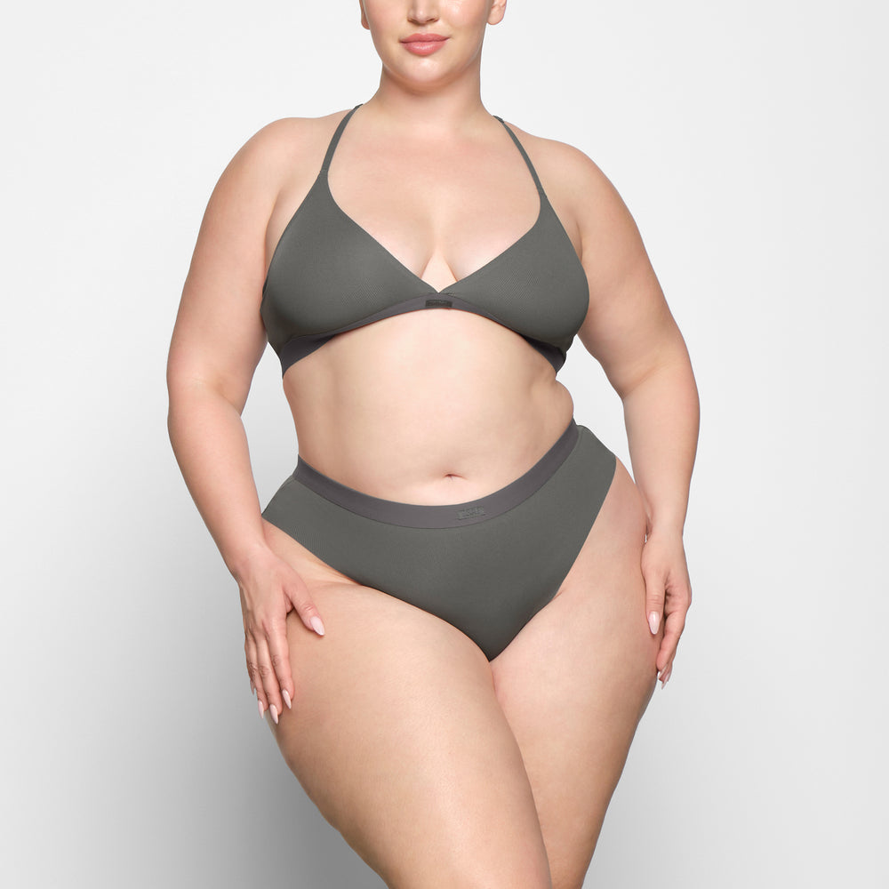 Skims SMOOTH RIB Bikini Diepgrijs | 54LYKRTPN