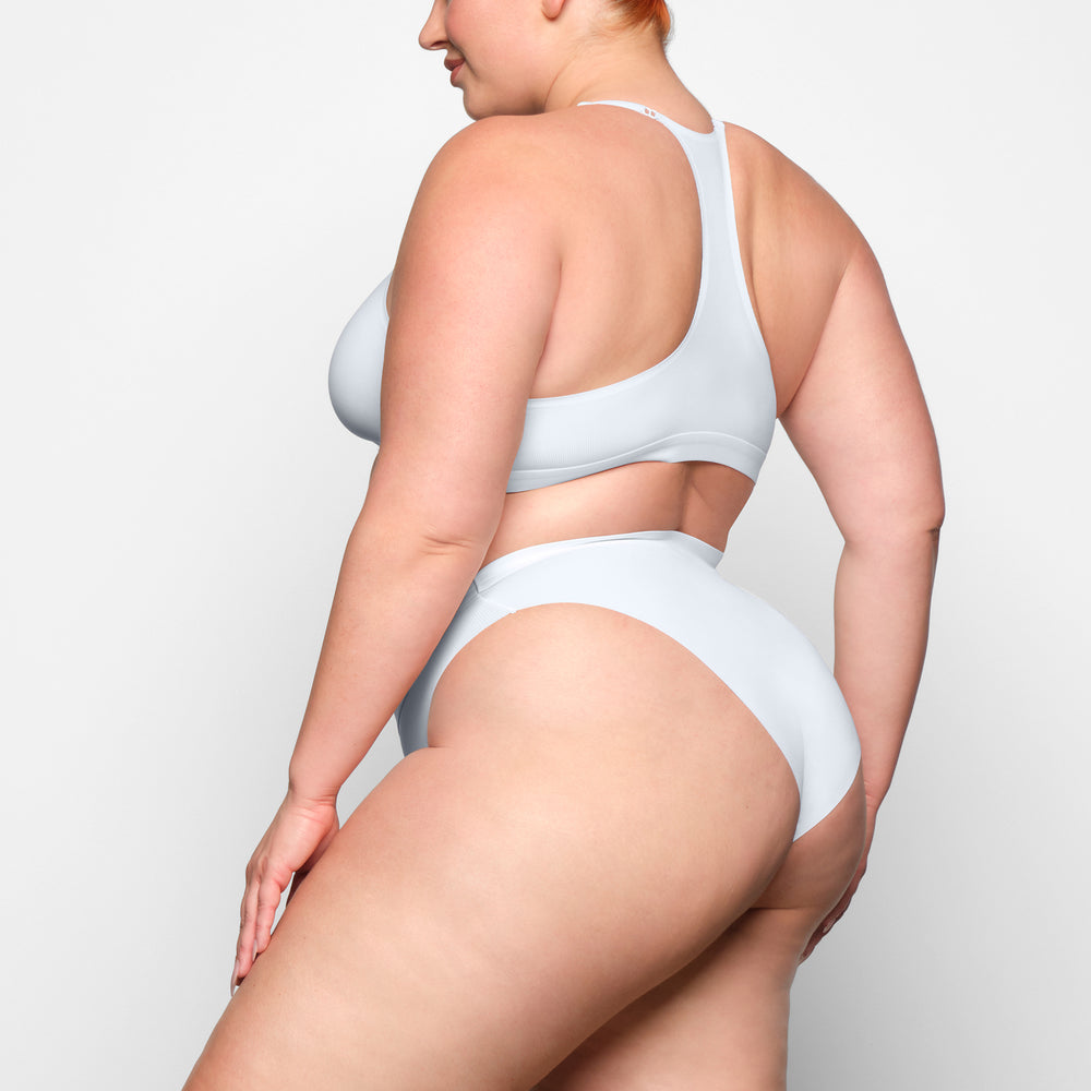 Skims SMOOTH RIB Bikini Wit | 87YTBZJKO
